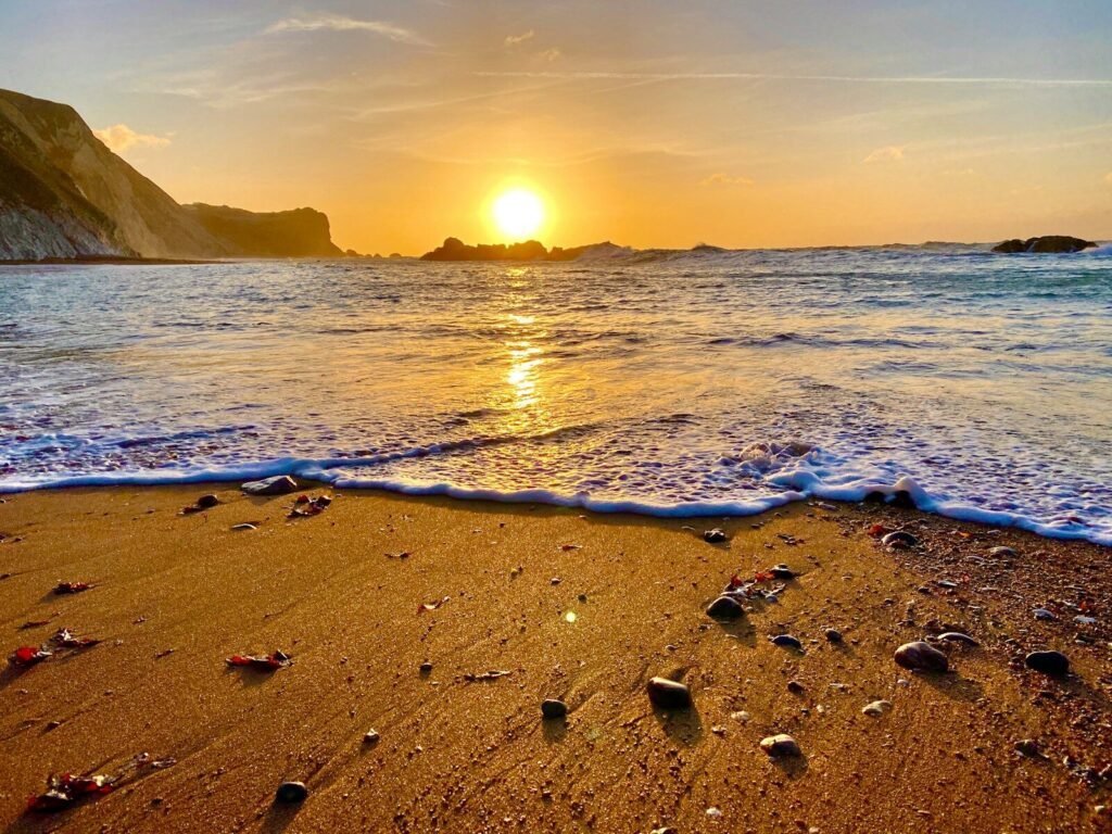 Stroll Along Bournemouth Beach at Sunrise/Sunset