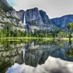 landscape photography of waterfalls